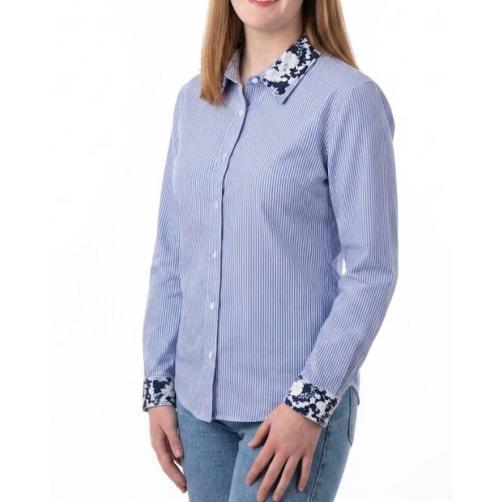 NEW LAYERZ CLOTHING micheal striped top in blue